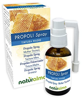Propolis Spray (Propolis) Resin Hydroalcoholic Mother Tincture NATURALMA - Liquid Extract 30 ml - Food Supplement