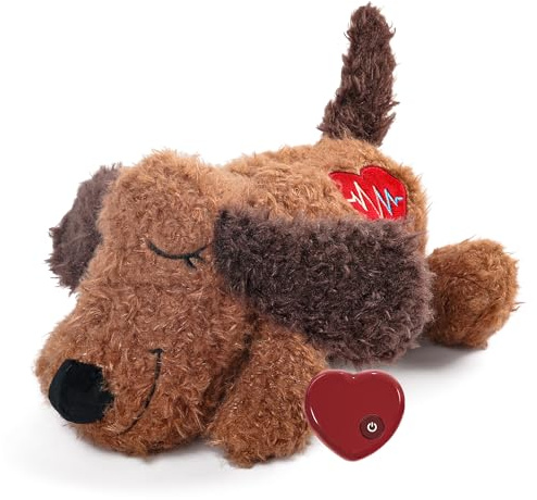 ALL FOR PAWS Little Buddy Herzschlag Schaf, Welpenspielzeug mit Herzschlag Hundetrainingsspielzeug zur Trennung, Angstlinderung, Verhaltenshilfe für Haustiere