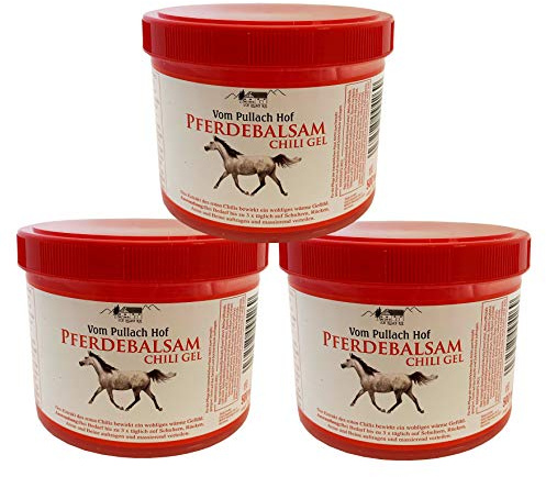 Iloda® 12x 500ml Pferdebalsam Chili Gel vom Pullach Hof, Pferdesalbe Pferdegel, Wärmegel, Wärmesalbe, Pferdesalbe mit wärmenden Gefühl