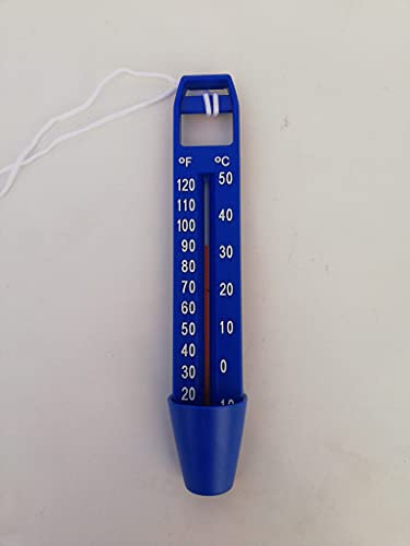 Naturii ® Sicuro, termometro per piscina con cordoncino, tasca integrata e resistente agli urti, ideale per tutte le piscine, per terme, vasche idromassaggio e laghetti