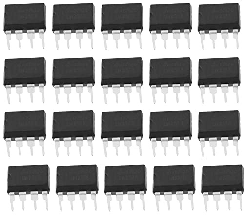 ECSiNG 100 Pezzi Doppio Amplificatore Operazionale A 8 Pin Doppio LM358 In Linea A Bassa Potenza Con Amplificatore Di Tipo Patch Con Circuito Di Compensazione Interna