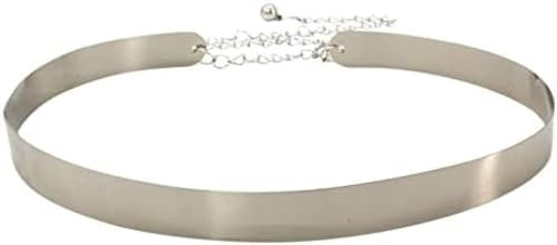 Volu Taille Métal Petit Réglable Pour Les Femmes Plus Ceinture Miroir Taille Brillant Élégant À Ceinture Réglage Ceinture Chaîne De Taille,Blanc,Taille Unique,Hilarious123