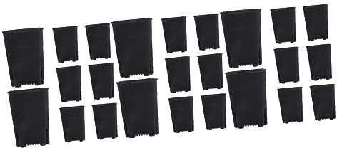 VANZACK 24piezas Macetas Cuadradas para Plantas Suculentas De Material Resistente para Jardines y Interiores Efecto Filtrante y Transpirable para Crecimiento De Raíces
