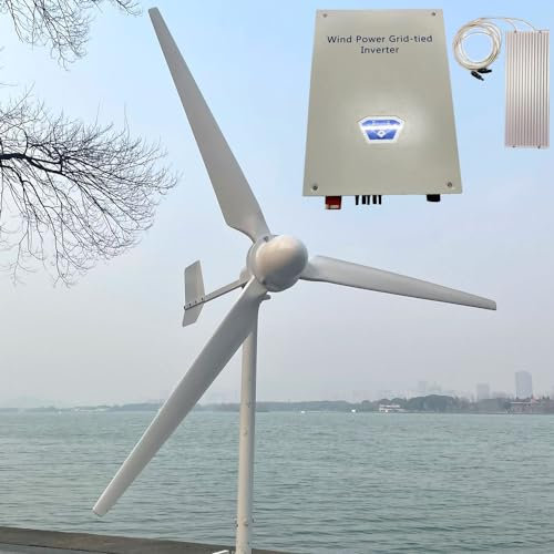5000W Windkraftanlage 220V 230V Windturbine mit Grid Tie Inverter 5KW windkraft Generator auf Netzwechselrichter Windräder stromerzeuger (230V mit Wechselrichter)