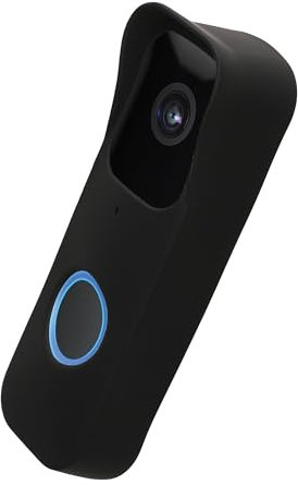 kwmobile Case Compatible with Blink Video Doorbell - Protective Silicone Cover Black