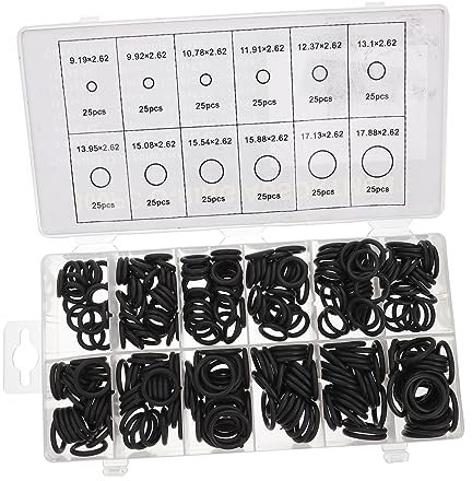 WOONEKY 300stücke Gummidicht Ringe O-ring Dichtungssatz Sortiment Kit Dichtungstüllen Für Lager Pumpen Wasser Ventile Elektrogeräte