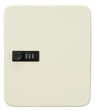 Coffre-fort, coffre-fort domestique, Armoire De Rangement Voiture Sécurité À Domicile Clé Verrouillable Coffre-fort Bureau Serrure À Combinaison Mot De Passe Mural Réarmable Code Métal pour argent, bi