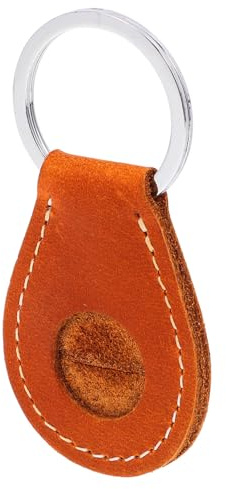 DEARMAMY Schlüsselanhänger mit Zugangskartenhülle, Leder, Zinklegierung | 1 Stück, Hängender Kartenhalter für Zugangskarte, Leichtes Design, Passend für Front oder Hosentasche