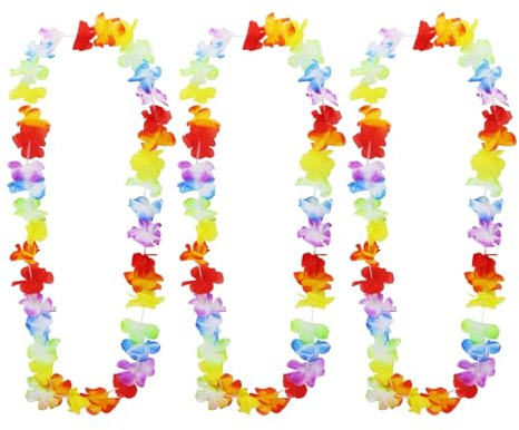 15 Stück Hawaii Ketten, Blumenketten Blumen Girlande, Hawaii Party Hawaii Deko, Luau Party Hawaii Bunten Girlanden, Hawaiiketten Hawaii Blumen Halskette für Hawaiian Beach Party Deko Accessoires