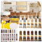 Laminate Floor Repair Kit, REHOUPTY All-in-One Wood Furniture Repair Kit Include Wood Putty & Beeswax, 12 Colour Wood Touch Up Filler, 8 Colour Furniture Touch up Pens for Wooden Floor Scratch Repair