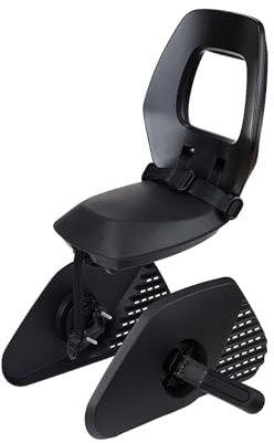 BOBIKE 8011900001 - Fahrradkindersitz Hinten MIK-HD für Gepäckträger One Junior, Für Kinder ab 6 Jahren bis 27 kg, Ergonomisch, Sicher, Faltbar, Schwarz