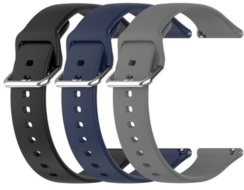 Chofit Ersatz-Uhrenarmbänder, kompatibel mit DDXCAW P2/AcclaFit P5, weiches Sport-Silikon-Armband für P5/P2 Smartwatch, 3 Stück, Einheitsgröße, Silikon, Kein Edelstein