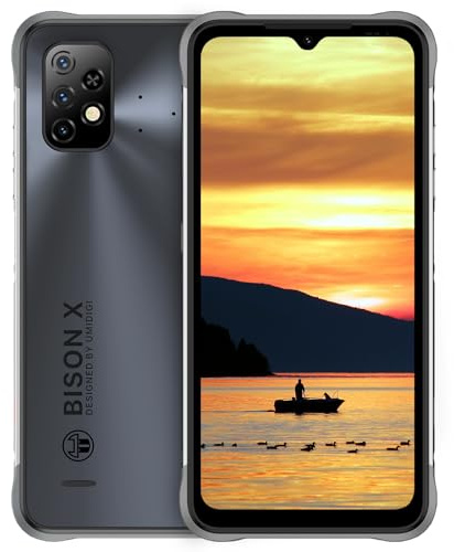 UMIDIGI Téléphone Portable Incassable, Bison X10 4GO+128GO(up to 256GO) Android 11,Smartphone Incassable 6150mAh Charge 10W,Caméra 20MP Écran 6.53 HD+Dual SIM 4G IP68/IP69K Telephone Incassable