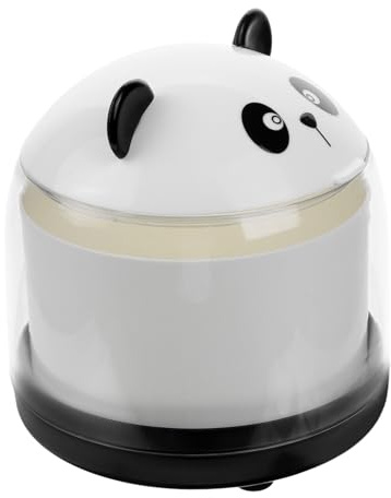 HIAKDOFT Petite Poubelle de Bureau Panda Mini Corbeille à Compacte pour Bureau Chambre Ado Cuisine Salle de Bain Ouverture Large Matériau Résistant Facile à Nettoyer