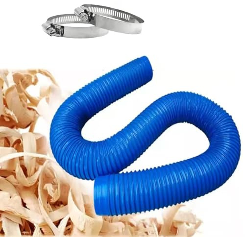 ZIUSFAC Tubo Di Scarico 50/100/130cm Tubo Flessibile Per Aspiratore Tubo Di Aspirazione Aria In PVC Tubo Di Aspirazione Per Impianti Di Aspirazione, Lunghezza 300cm 4m(1m/3.2ft,150mm(5.9in))
