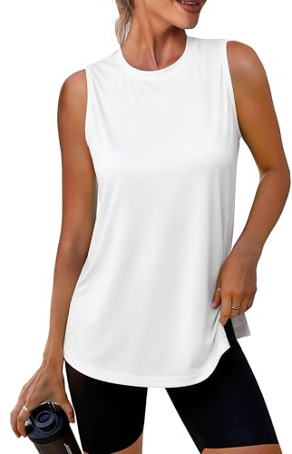 Wayleb Running Vest Women Sleeveless Gym Top Lightweight Mesh Sports Shirt | UPF 50+ Protection, Soft Stretch Feel, Round Neck Shape, Quick Dry Comfort, Gym, Running, Outdoor