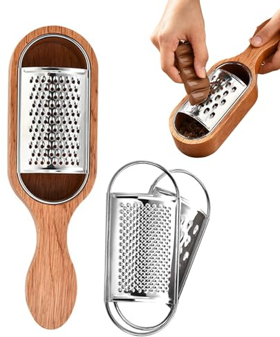 Eastuy Rallador De Queso Manual | Triturador de Limón Metálico y Manual,Ralladores de Alimentos para Queso y Productos Lácteos - para Zanahoria, Ajo, Verduras, Mantequilla, Comida, Chocolate,