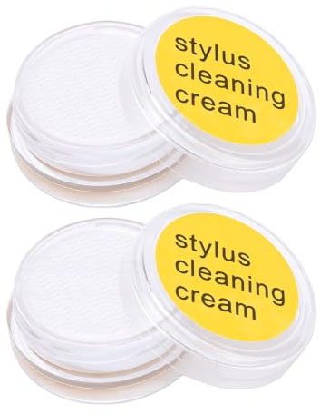 Plyisty Stylus Cleaner Gel for All Turntables, 2PCS Anti Static Record Player Needle Cleaner, Reusable Dust Free Stylus Cleaning Gel