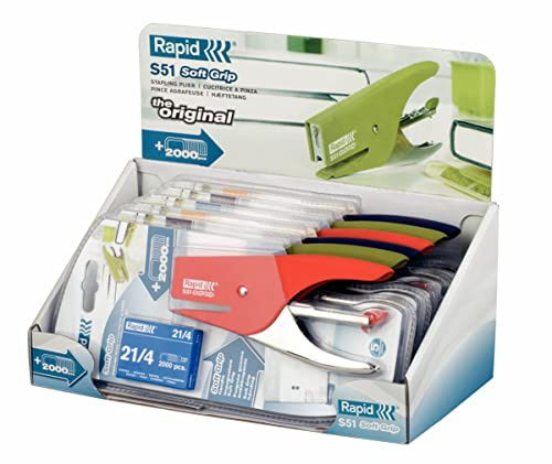 Rapid Rapid S51 Softgrip Pinza cucitrice colori assortiti