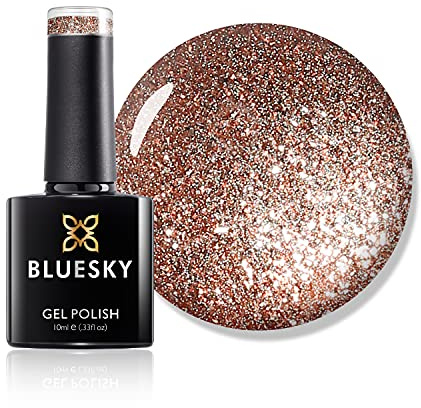 Bluesky Gel Nail Polish, Tinsel Toast 80544, Brown, Caramel, Light, Long Lasting, Chip Resistant, 10 ml (Requires Drying Under UV LED Lamp)