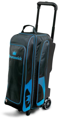 Brunswick Blitz Triple Roller Bowling Bag, Blue