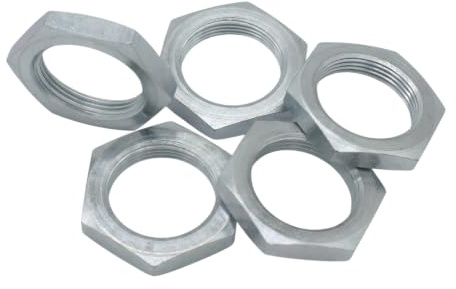 5x Sechskantmutter M20x1 ISO-Feingewinde DIN 13-5 SW27 Höhe 5 mm verzinkt Schlüsselmutter für Leuchtenbau Maschinenbau Feinmechanik