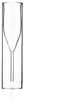 TOSSPER Double Walled Champagne Flute Glasses, Classics Tulip Goblet Stemless Clear Glass Cups for Weddings Parties Bars