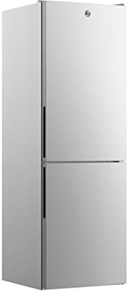 Hoover HOCE4T618ESK Freestanding Fridge Freezer, Total No Frost, 60cm Wide, 341 Litre Capacity, Reversible Door, Rapid Cool Function, Electronic Interface, LED Lighting - Silver