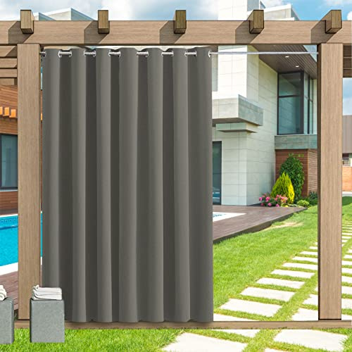 Rideau extérieur résistant , 1 pièce, imperméable, opaque, avec œillets, 24 couleurs, brise-vue, protection solaire, pour véranda, pergola, tonnelle