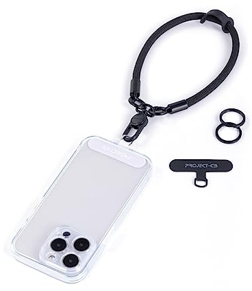 project-cb Phone Wrist Strap 1,Tether Tab 2,Hand Strap, Phone Wristlet,Key Ring 2, Lanyard Patch,KeyChain