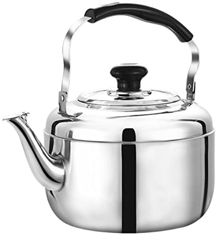 Bollitore da tè Bollitore da tè Bollitore da tè a induzione da piano cottura Bollitore da tè in acciaio inossidabile 304 per piano cottura Teiera da tè con fischio Teiera per piano cottura a gas (Si