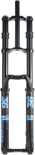 Forcella Ammortizzata per Mountain Bike da Discesa 26 27,5 29 Pollici DH MTB Forcella da Viaggio 160 mm Forcella pneumatica Regolazione Estensione Doppia Spalla Forcella Anteriore Perno Pass