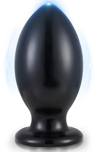 BDSMYOU Plug Anal Extra Large pour Femmes Hommes（S-XXXXL 7 Tailles),Rugby Boules Anales Buttplug avec Ventouse Godemiché,Plug Anale,Extenseur XXL (M)