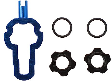 iplusmile Fahrradfelgen Umrüstmutter Adapter Aus Aluminiumlegierung Leicht Hart Schwarze CNC Gebürstete Radkontermutter Für Schlauchlose Reifenmontage