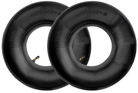 alwaiiz 2 tubos de neumáticos de 4,10/3,50-4 pulgadas, manguera para rueda de carretilla, manguera de repuesto para carro de mano, carrito de jardín, karts, cortacésped