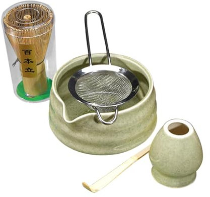 Set da tè giapponese - Gadget per utensili da cucina, set matcha autentico portatile | Kit Matcha per sala da pranzo di lunga durata, Kit Matcha durevole Amanti del tè Principianti Kit Matcha robusto