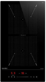 Hermitlux Plaque à induction Flexzone 30 cm encastrable avec 9 niveaux de puissance et fonction booster 3500 W