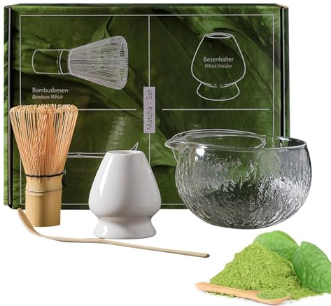 Ensemble de Whisk Matcha, ensemble de thé Matcha, Ensemble de matcha de balai de fouet traditionnel, Outils de cérémonie de thé de style japonais, ensemble complet polyvalent pour les bureaux