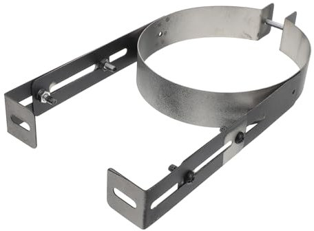 QUMIIRITY Heavy Duty Adjustable Chimney Pipe Bracket Clamp Wall Mount Split Hanger for Gas Vent Pipe Stainless Steel Design Easy Installation Leak Prevention