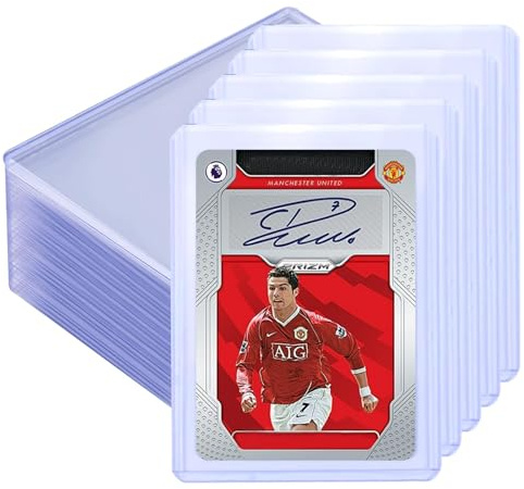 flintronic 50 Stück Hartkartenhüllen, Toploader Dicke Kartenhüllen Sleeves, Transparente Kartenschutzhüllen, Perfekt Passende Innenhüllen, für MTG, Yu-Gi-Oh!, Fussballkarten, Sportkarten