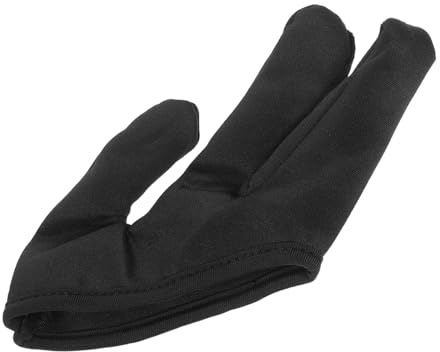 Generic Hair Perm Gloves Heated Gloves Fingerless Gloves Thermal Heat Protection Gloves for Hair Styling Thermal Fingerless Gloves Womens 3 Finger Mittens Glove Barber Glove Black Cloth