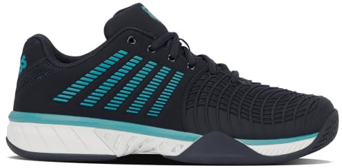 K-Swiss Scarpe da Tennis Express Light 3 Uomo, Nero Verde Fluo Morbido, 47 EU