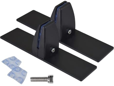 WJnflQN Standfuß für Glaskamin – mit verstellbaren Clips, robuste Ständer, Kamin-Metall-Basishalterung, für Winter, Innenbereich, Zuhause, Schlafsaal, Wohnung, Büro, Urlaub