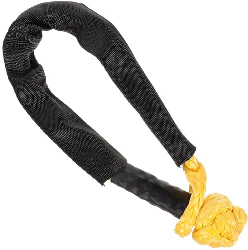 CLISPEED Grillete Sintético Flexible de 9 Mm X 55 Cm para Coche, Cuerda de Polietileno de Alta Resistencia, Accesorio de Remolque y Rescate para Cabrestante, Herramienta Color Aleatorio