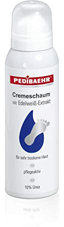 Fussschaum, trockene Haut mit Edelweiß, Fußcreme Urea, PediBaehr, 125 ml