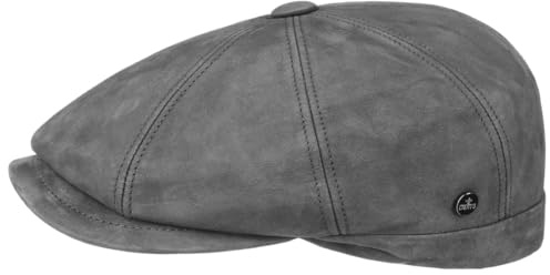 LIERYS Nappa Wax Ledermütze Schirmmütze Waxed Made in Italy Herren Herbst Winter