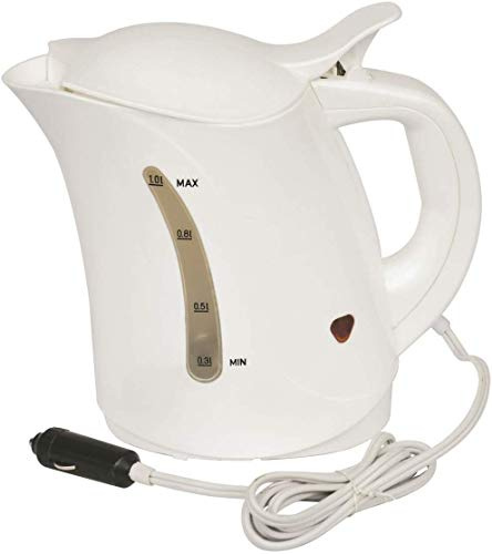 Streetwize - 1000ml Portable Car Kettle - 12V - Water Heater For: Caravans, Motorhomes, Travelling and Camping