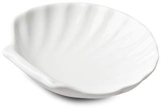 WM Bartleet & Sons 1750 T481 Traditional Porcelain Shell Design Serving Dish 7.5cm €“ White