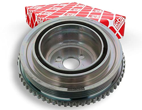 febi bilstein 44416 Riemenscheibe (entkoppelt) für Kurbelwelle, mit Polrad | Kompatibel mit: ABARTH GRANDE PUNTO, ALFA ROMEO MITO, FIAT 500, 500 C, 500L, BRAVO II, DOBLO Großraumlimousine
