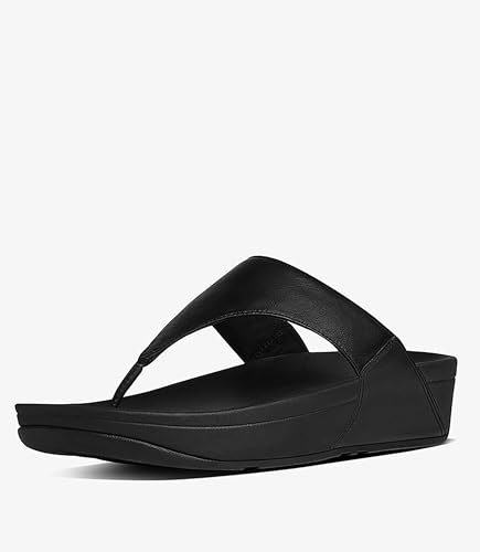 Fitflop Lulu Leather Toepost Womens Platform Sandals in White